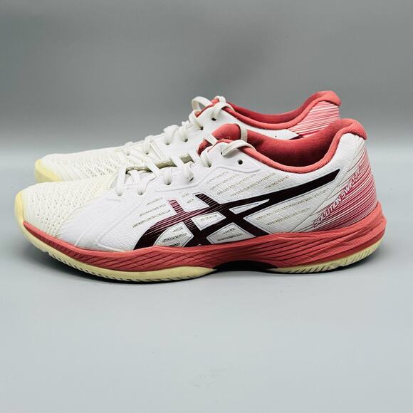ASICS Shoes Womens 10 White Pink Solution Swift FF Court Tennis Sneakers Comfort - Picture 4 of 10